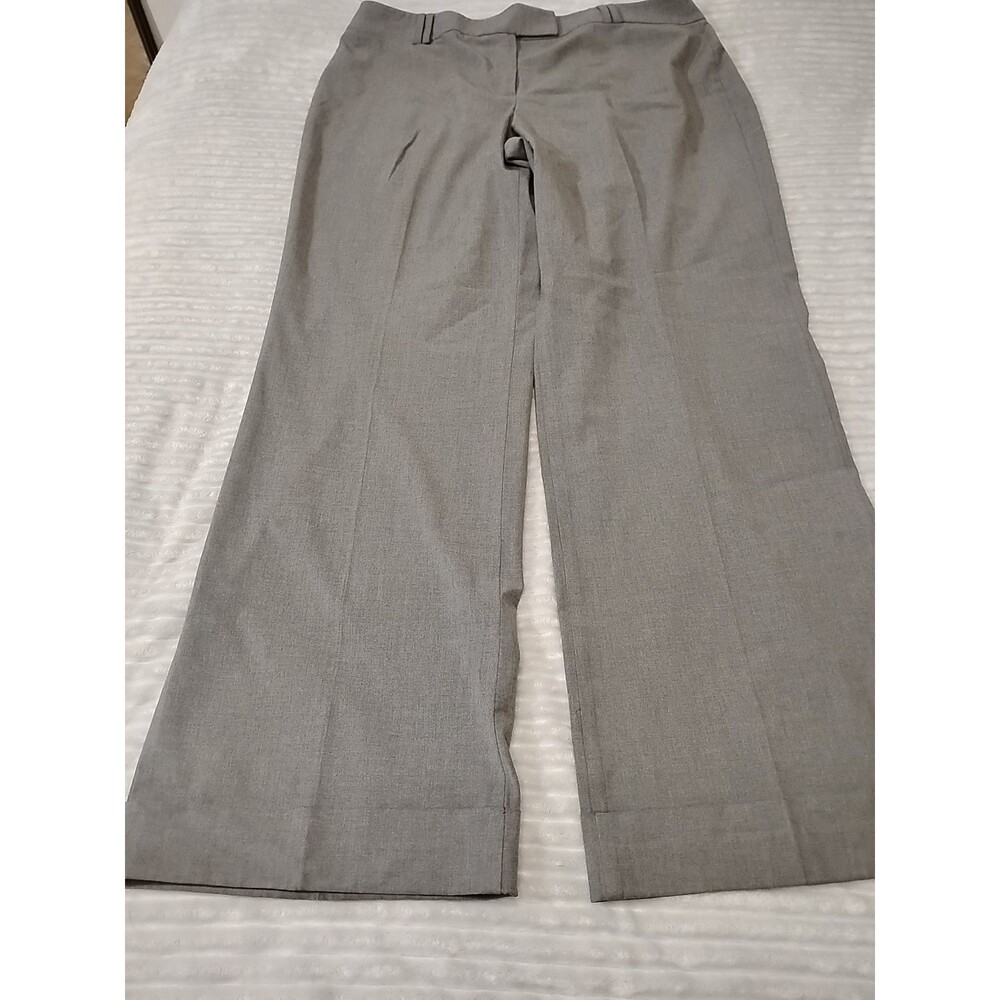 Talbots womens size 16 grey high waist straight leg dress pants career office